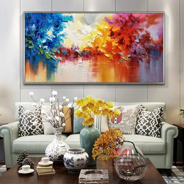 Artworks in 150 Subjects Painting - bright color by Palette Knife wall art texture
